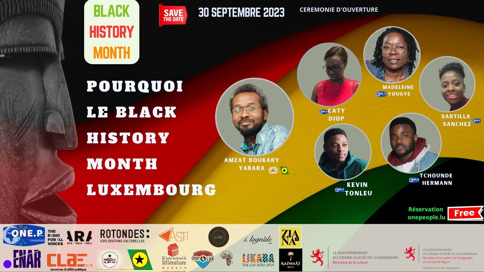 black Hostory Montth Luxembourg 2023; One People ASBL ; BHM2023;