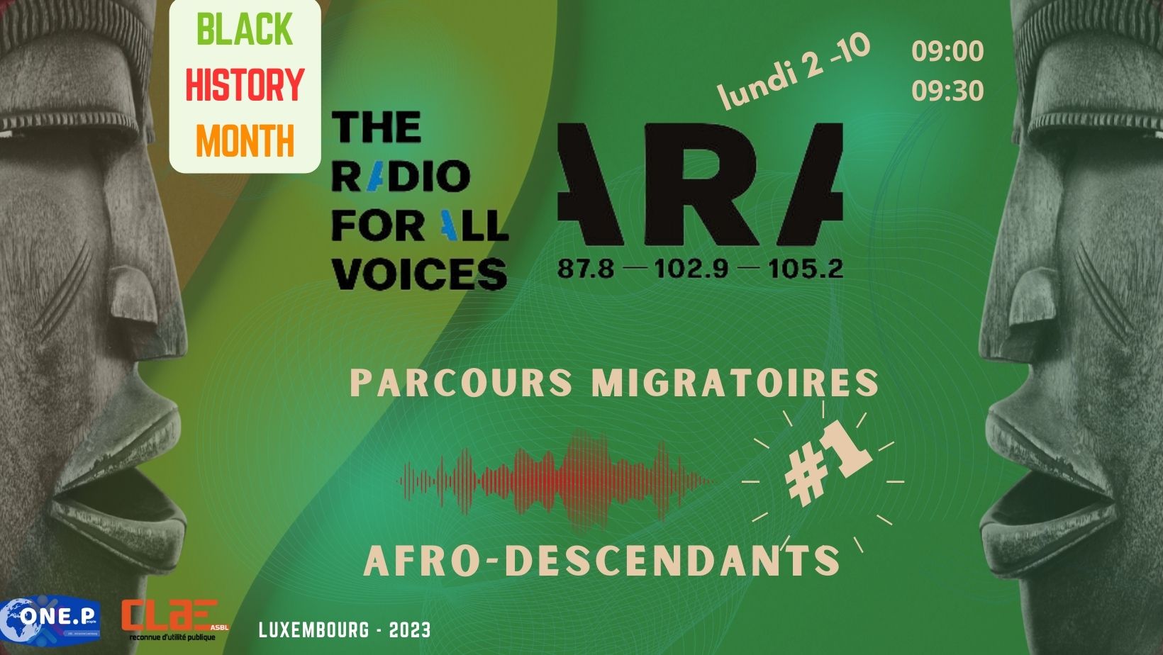 Black History Month Luxembourg ; One People ASBL; Anti Racisme; Radio ARA