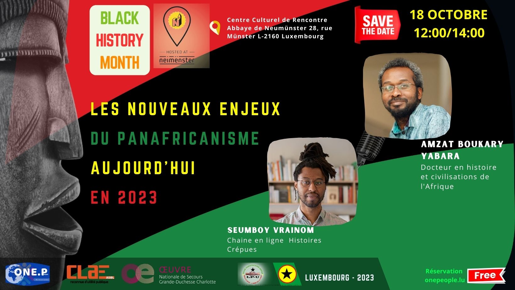 Black History Month - Luxembourg _ BHM ; ONE PEOPLE asbl antiracism