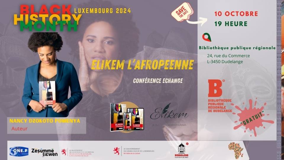 Conférence Elikem l’afropeenne; Antiracisme Luxembourg; One people Luxembourg; Black History Month 2024