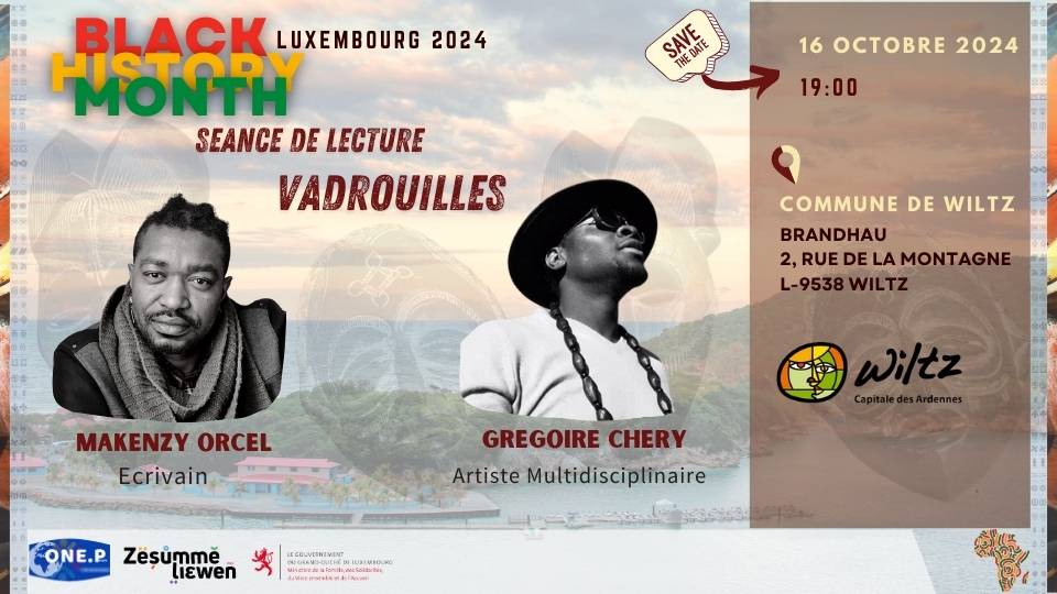 Seance de Lecture vadrouilles; Antiracisme Luxembourg; One people Luxembourg; Black History month Octobre 2024