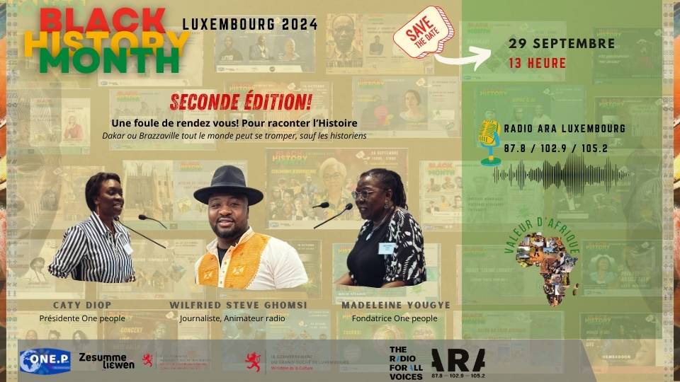 Seconde édition BHM 2024; Antiracisme Luxembourg; One people Luxembourg; Black History Month 2024