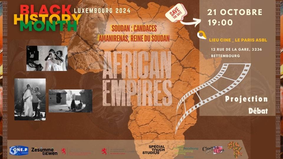 Projection débat - Empire Soudan; Antiracisme Luxembourg; One people Luxembourg; Black History month Octobre 2024