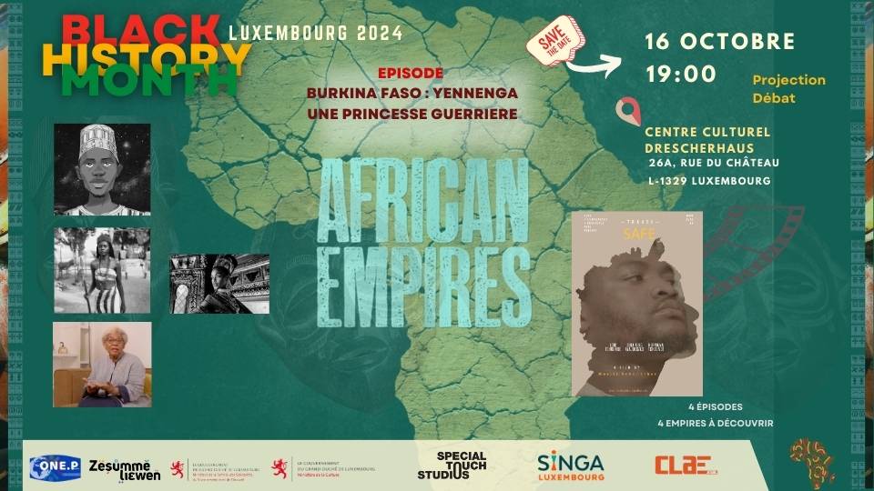 Projection débat - Empire Burkina; Antiracisme Luxembourg; One people Luxembourg; Black History month Octobre 2024