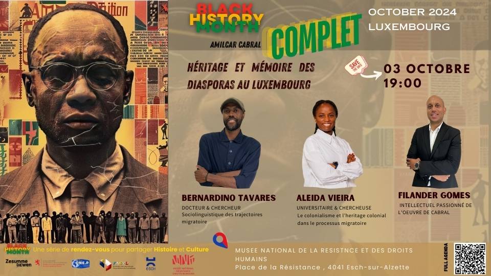 Héritage mémoire des diasporas; Antiracisme Luxembourg; One people Luxembourg; Black History month Octobre 2024