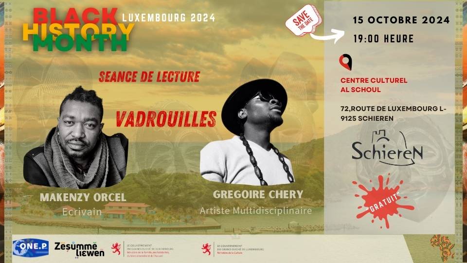 Lecture vadrouille du BHM; Antiracisme Luxembourg; One people Luxembourg; Black History month Octobre 2024