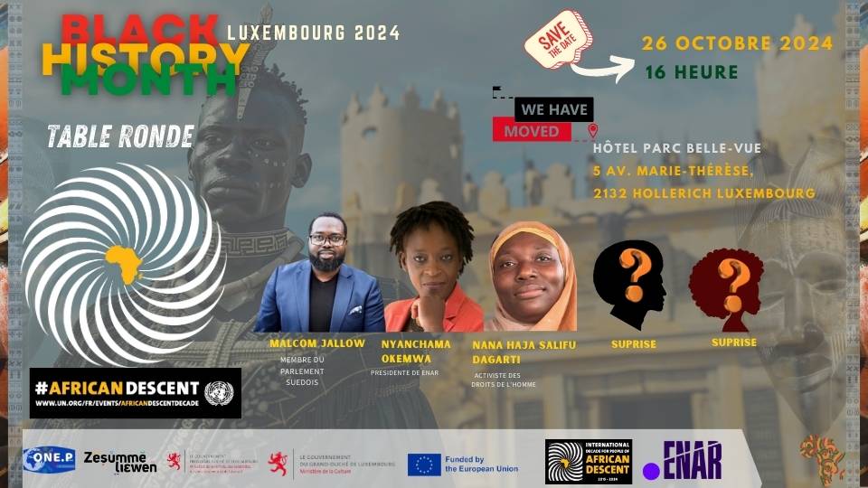 Table ronde BHM 2024 ; Antiracisme Luxembourg; One people Luxembourg; Black History Month 2024