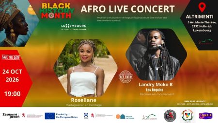 Afro Live Concert - BHM; Black History Month Luxembourg 2026; Antiracisme Luxembourg