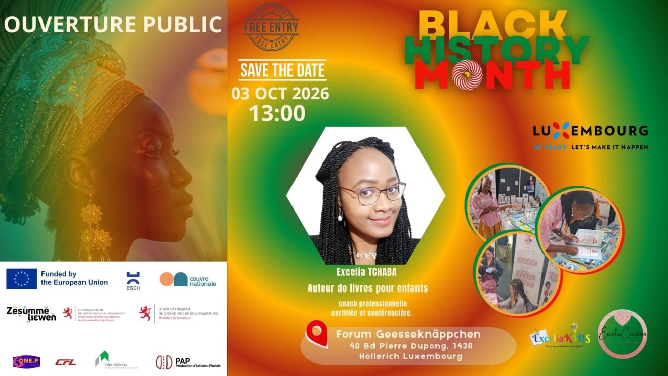 Excelia Kids Stand; Black History Month Luxembourg 2026; Antiracisme Luxembourg