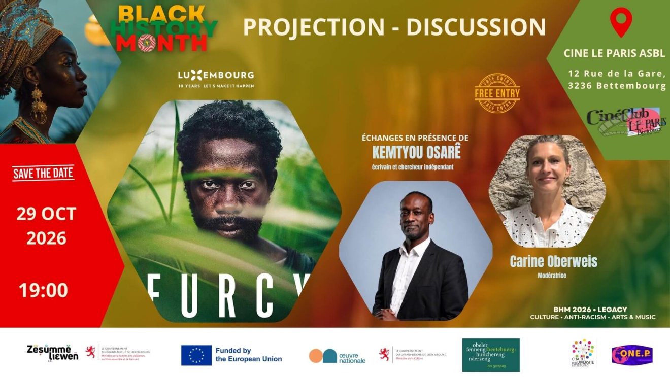 Projection debat - Furcy; Black History Month Luxembourg 2026; Antiracisme Luxembourg
